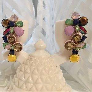 Jeweled Out J.crew style Statement Earrings